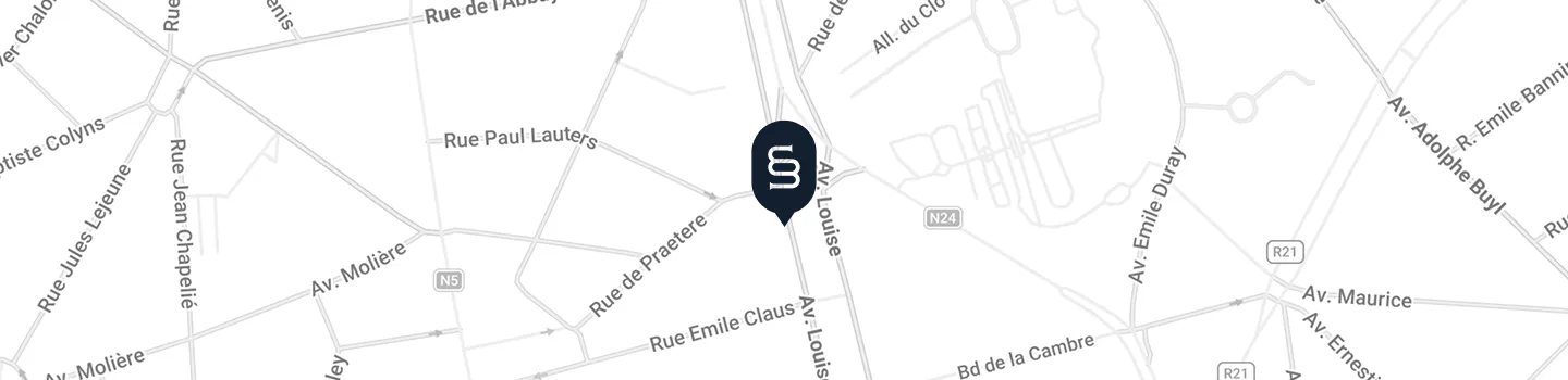 Carte montrant la localisation de l'étude notariale